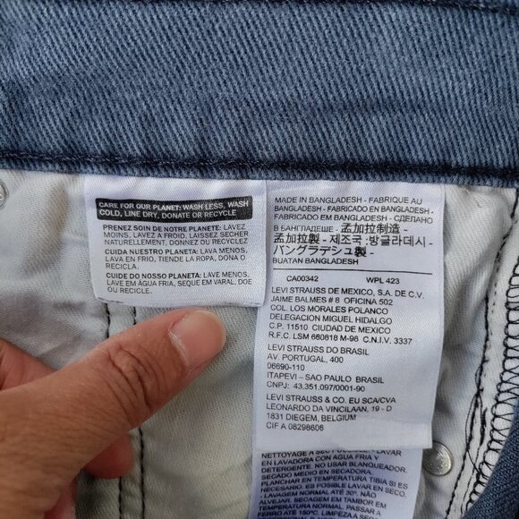 Levi's 511 Mid-Rise Skinny Leg Stretch Ankle Denim Jeans Size 29 Women - Picture 12 of 14